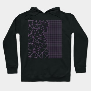 Abstract Grid Amethyst Hoodie